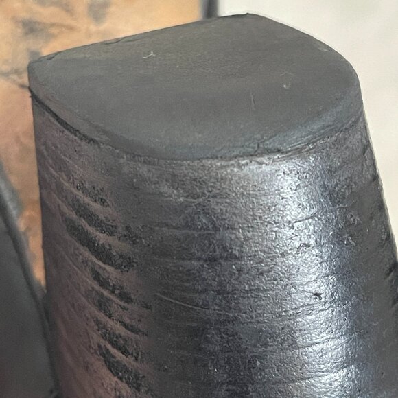 Rag & Bone Harrow Black Leather Ankle Heel Booties Size: 38.5 US 8.5 - Picture 13 of 16